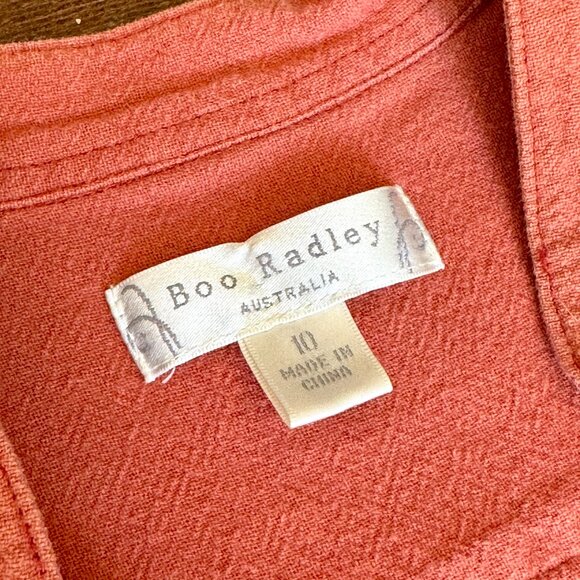 90s Orange Boo Radley Dress - Picture 5 of 5